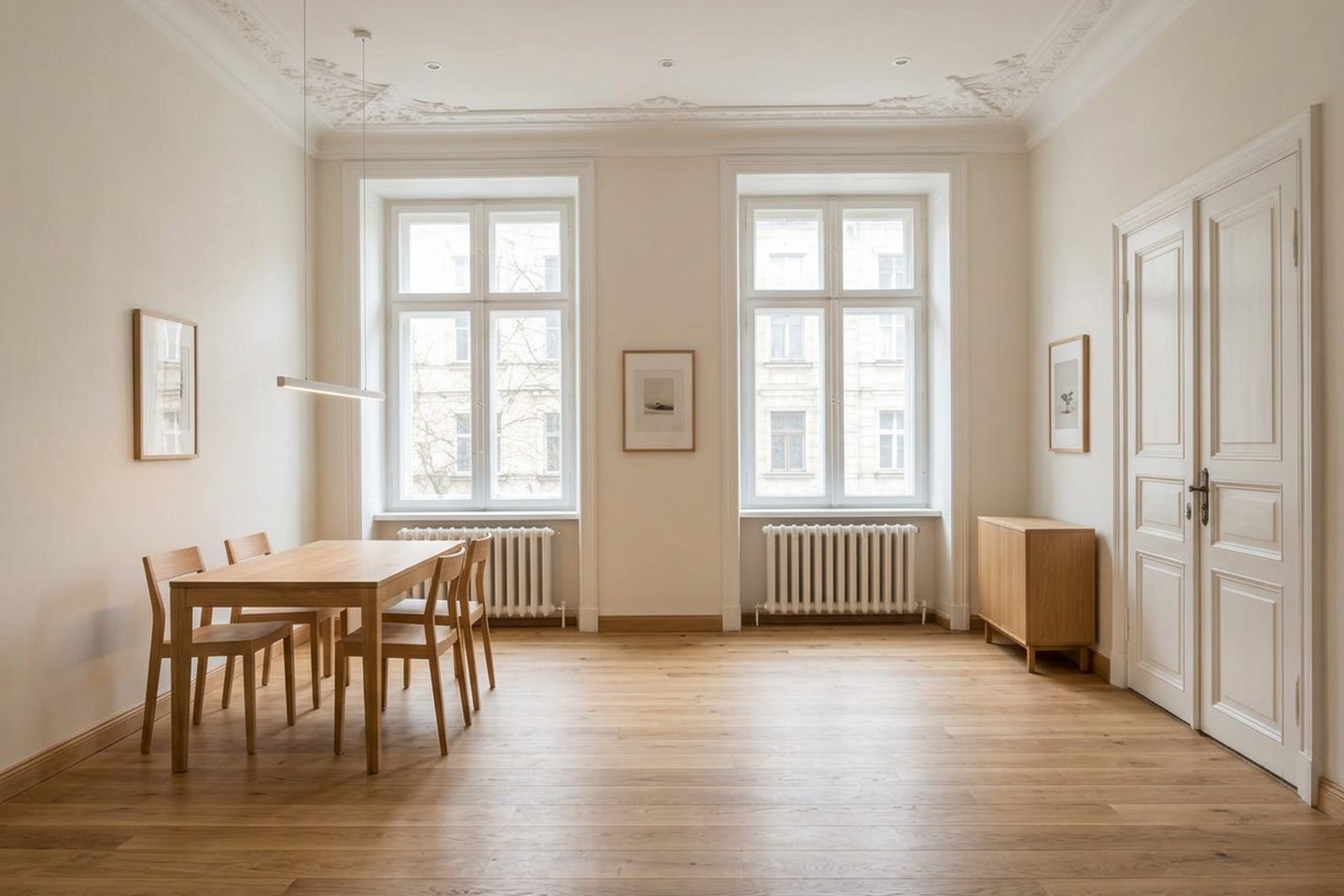 Illustrative Visualisierung nach der Modernisierung: Zeitgemäße Erneuerung eines bestehenden Wohnraums.